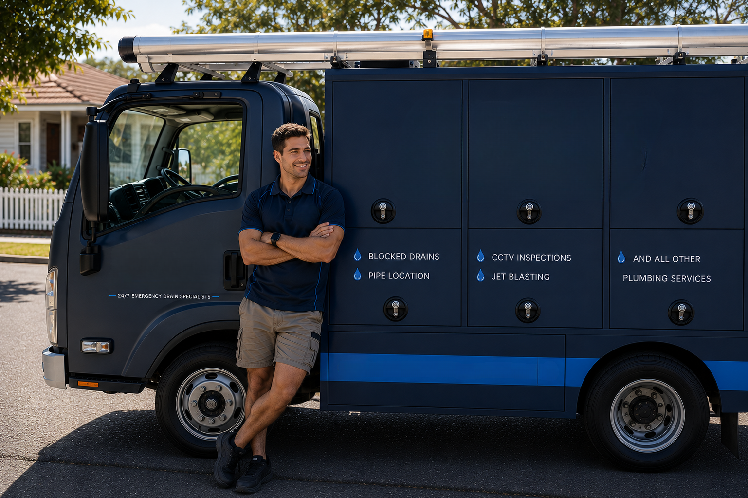 Plumber with Ambarvale Blocked Drains van