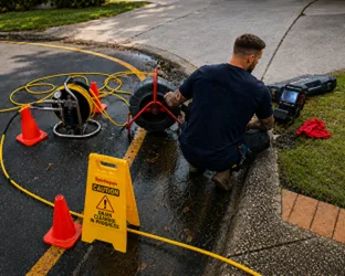 On-site drain inspection at a Ambarvale property